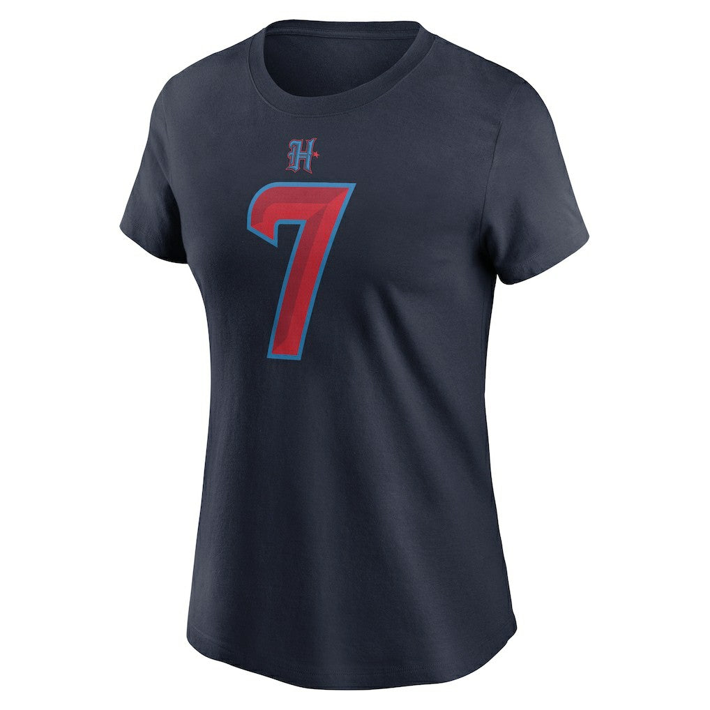 C.J. Stroud Houston Texans Women's Player Name & Number T-Shirt - Navy discount