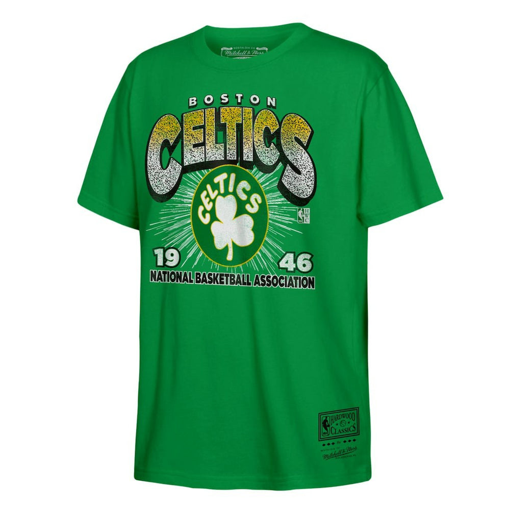 Boston Celtics Hardwood Classics Vintage Hoopster T-Shirt - Kelly Green online