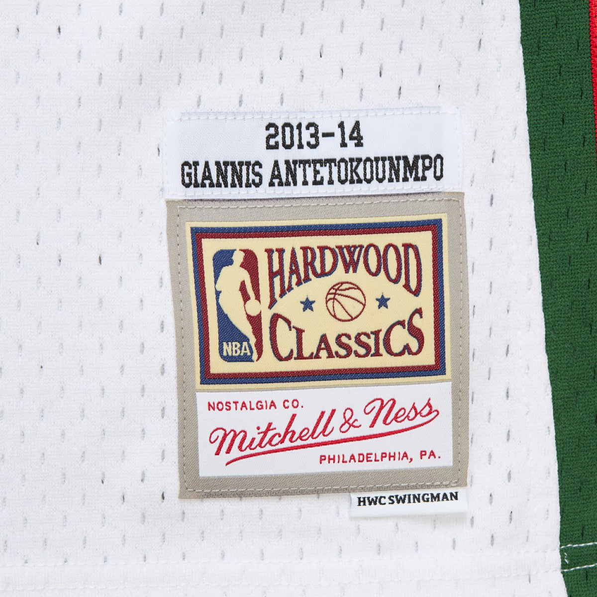 Giannis Antetokounmpo Milwaukee Bucks 2013/14 Hardwood Classics Swingman Jersey - White sale