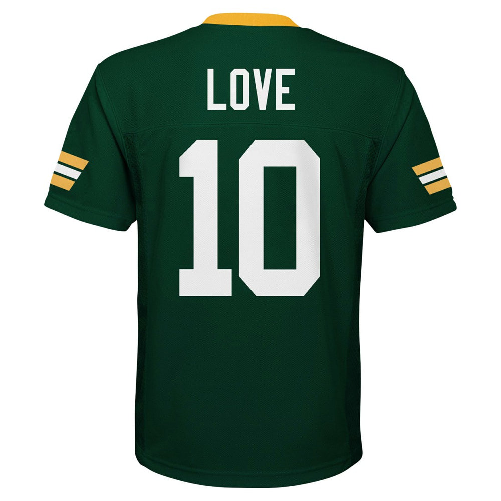 Jordan Love Green Bay Packers Youth Replica Player Jersey - Green for sale