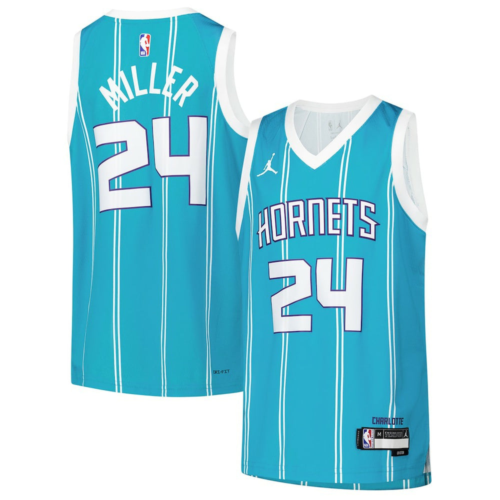 Brandon Miller Charlotte Hornets Youth Swingman Jersey - Icon Edition - Teal shop