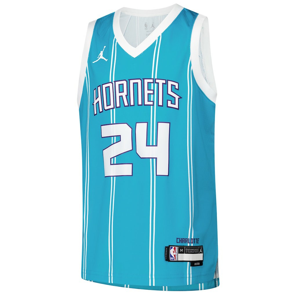 Brandon Miller Charlotte Hornets Youth Swingman Jersey - Icon Edition - Teal shop