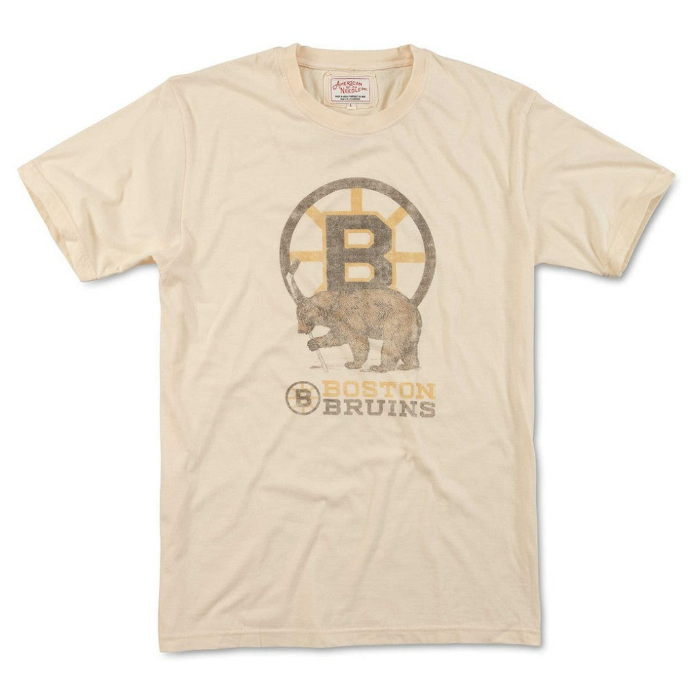 Boston Bruins American Needle Brass Tacks T-Shirt - Cream T-shirts
