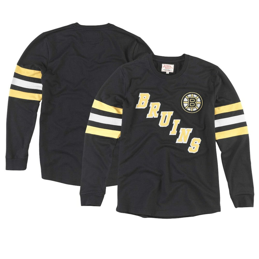 Boston Bruins American Needle Sudbury Long Sleeve T-Shirt - Black T-shirts