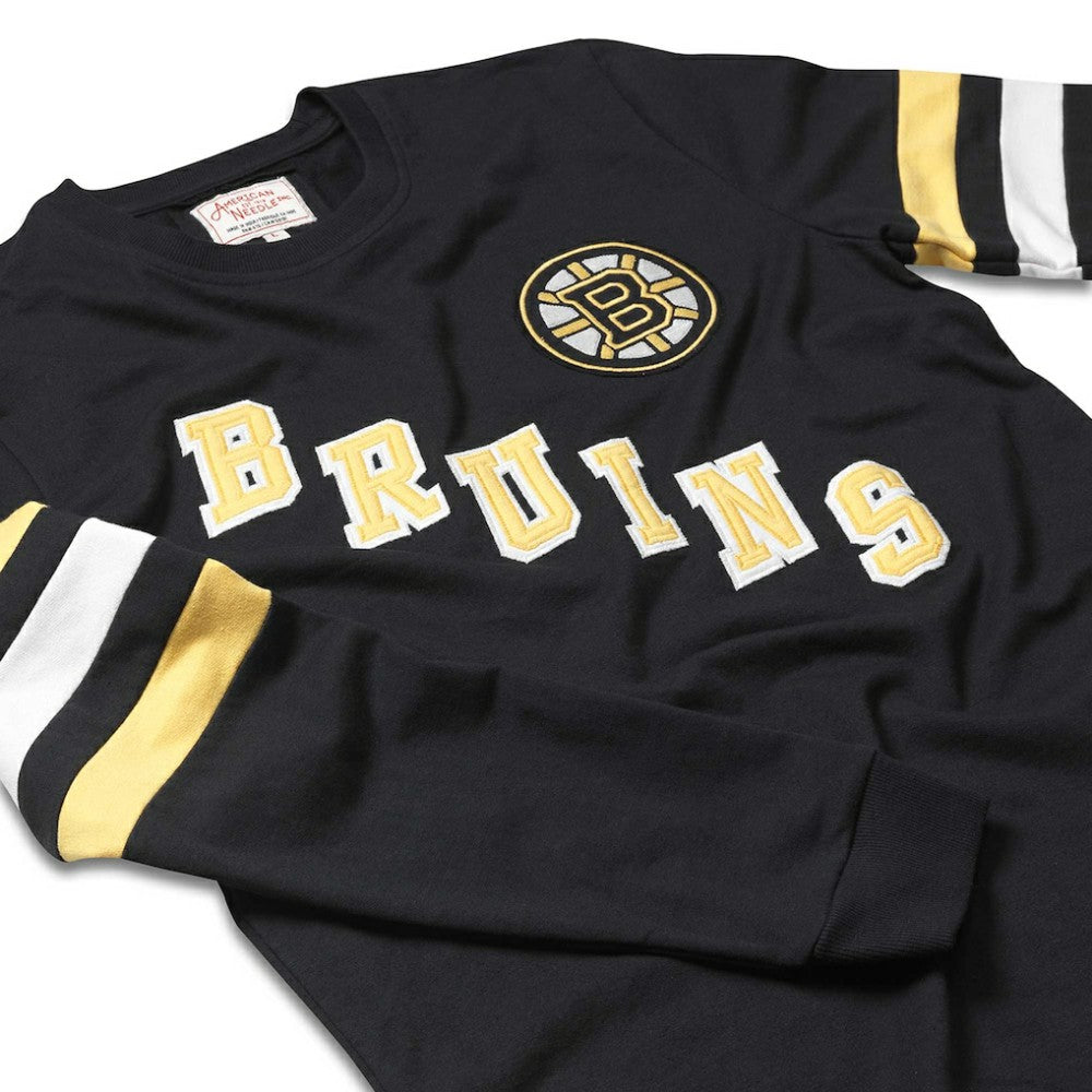 Boston Bruins American Needle Sudbury Long Sleeve T-Shirt - Black T-shirts