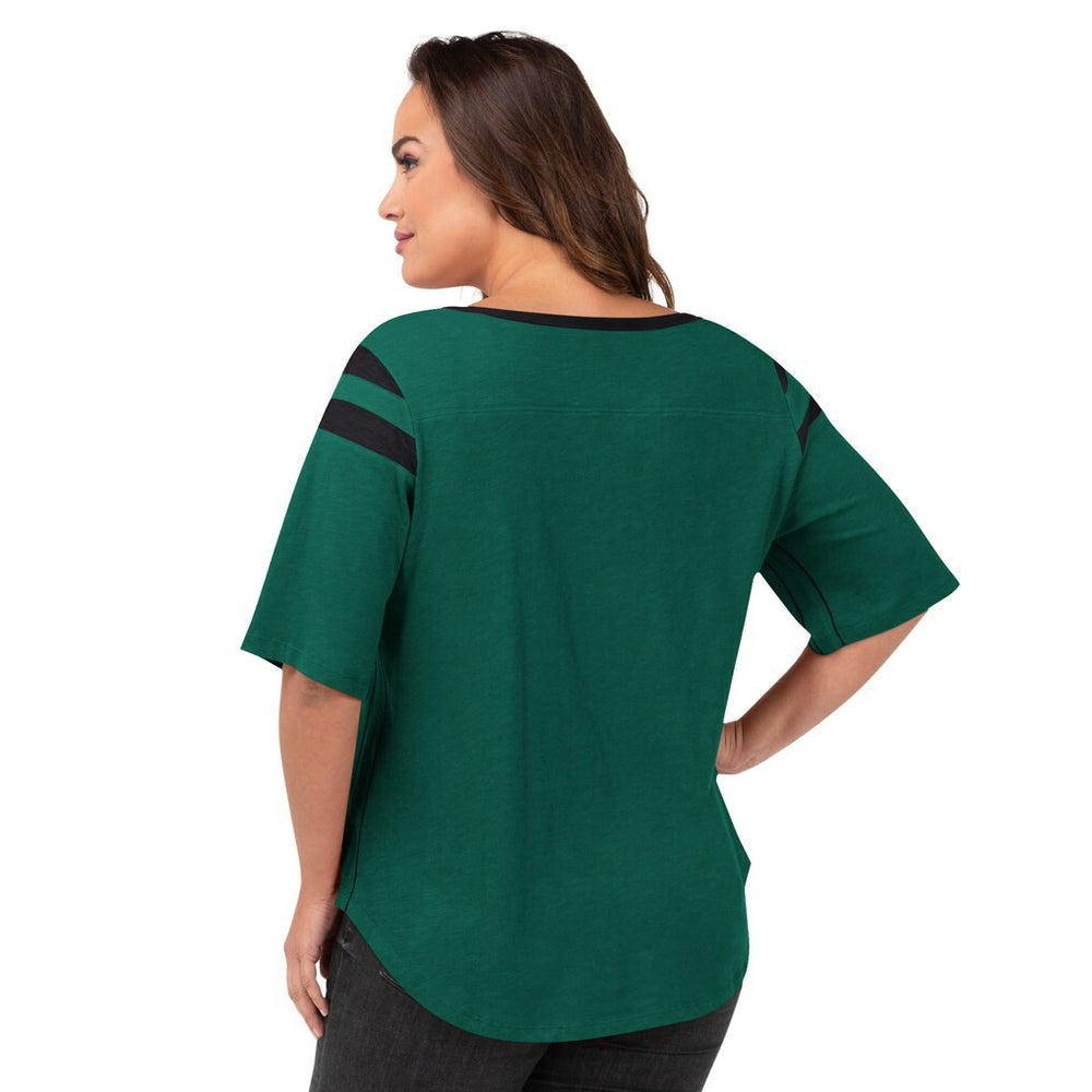New York Jets G-III 4Her by Carl Banks Women's Plus Size Linebacker T-Shirt - Green outlet