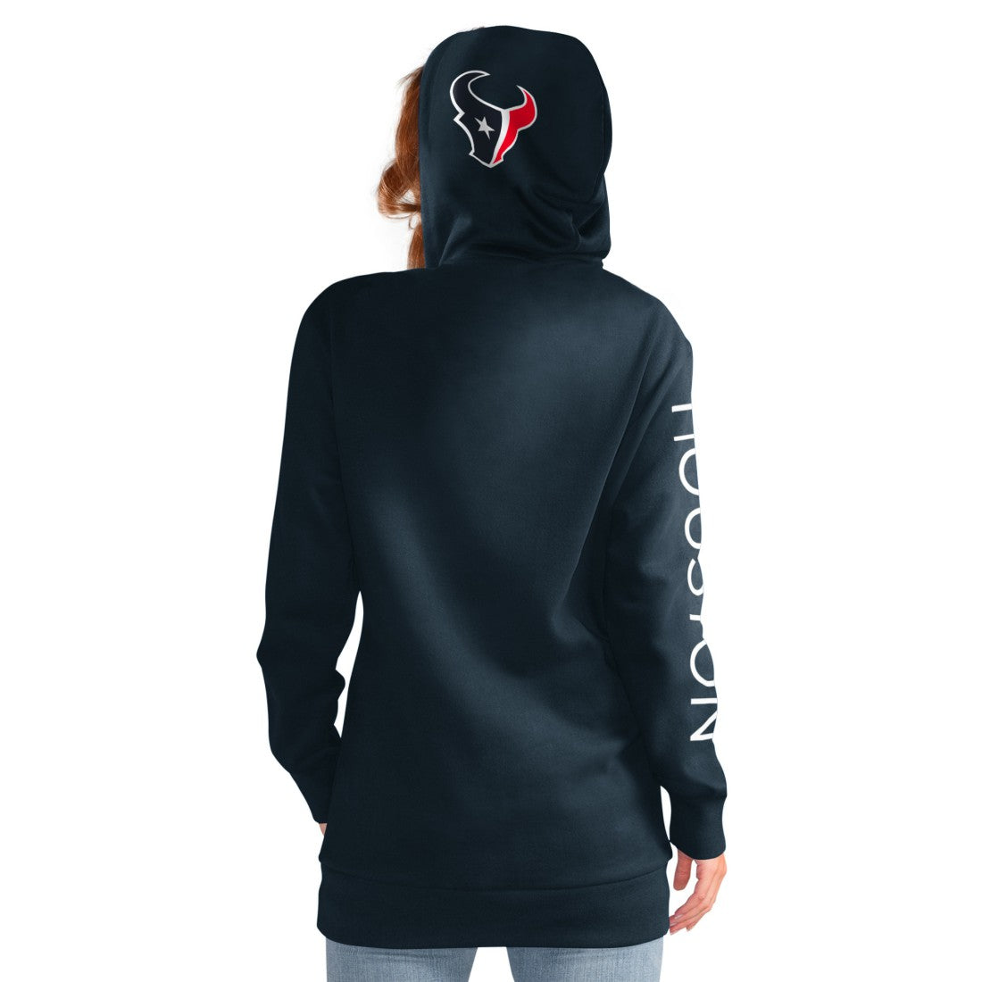 Houston Texans G-III 4Her by Carl Banks Women's Extra Inning Pullover Hoodie - Navy outlet