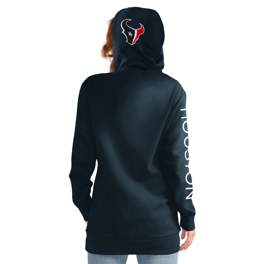 Houston Texans G-III 4Her by Carl Banks Women's Extra Inning Pullover Hoodie - Navy outlet