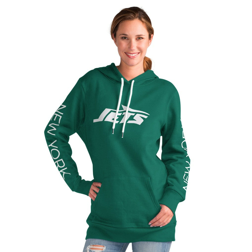 New York Jets G-III 4Her by Carl Banks Women's Extra Inning Pullover Hoodie - Green sale