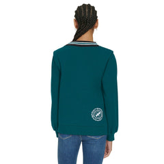Philadelphia Eagles Tommy Hilfiger Women's Alice V-Neck Pullover Sweatshirt - Midnight Green online