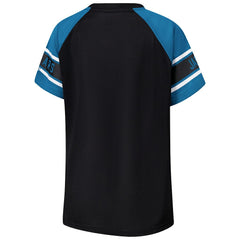 Jacksonville Jaguars Starter Women's 1st Rounder Color Block Raglan Top - Black discount