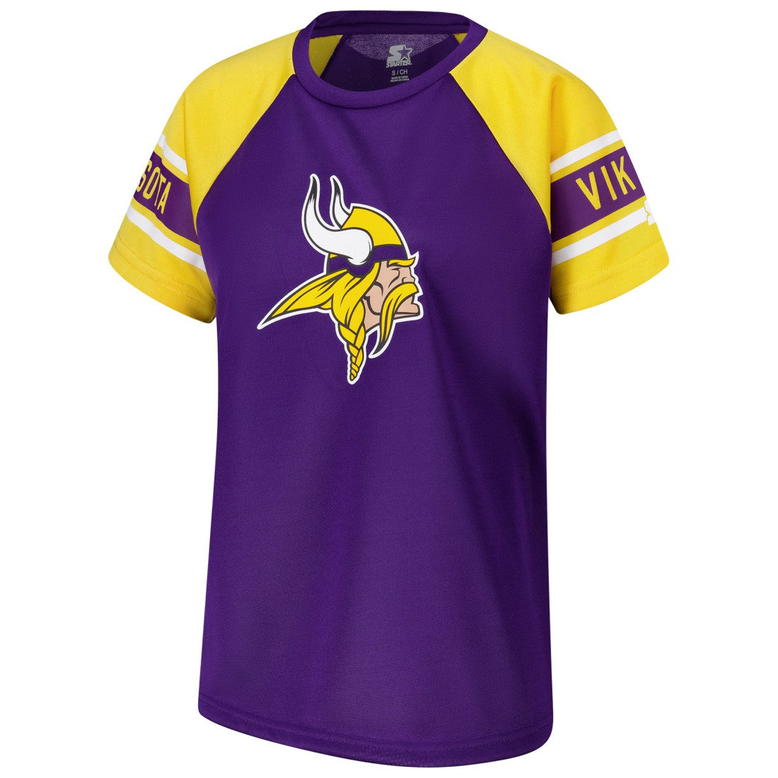 Minnesota Vikings Starter Women's 1st Rounder Color Block Raglan Top - Purple online