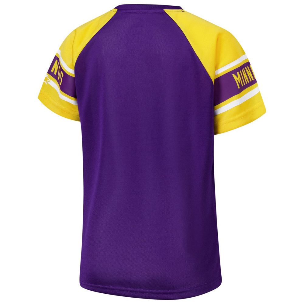 Minnesota Vikings Starter Women's 1st Rounder Color Block Raglan Top - Purple online