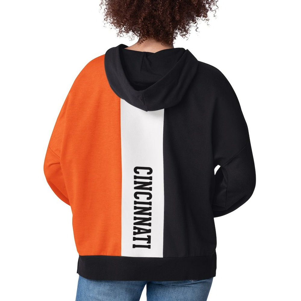Cincinnati Bengals Starter Women's Power Move Long Sleeve Pullover Hoodie - Black discount