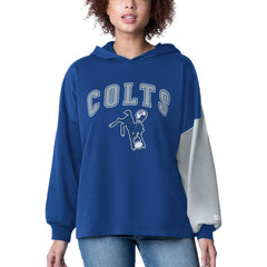 Indianapolis Colts Starter Women's Power Move Long Sleeve Pullover Hoodie - Royal discount