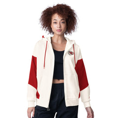 Kansas City Chiefs Starter Women's Scrimmage Full-Zip Hoodie - White on sale