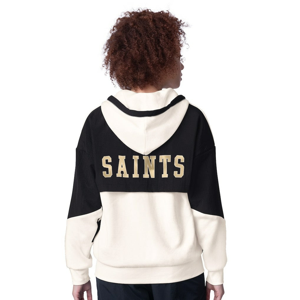New Orleans Saints Starter Women's Scrimmage Full-Zip Hoodie - White sale