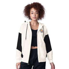 Pittsburgh Steelers Starter Women's Scrimmage Full-Zip Hoodie - White on sale