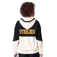 Pittsburgh Steelers Starter Women's Scrimmage Full-Zip Hoodie - White on sale