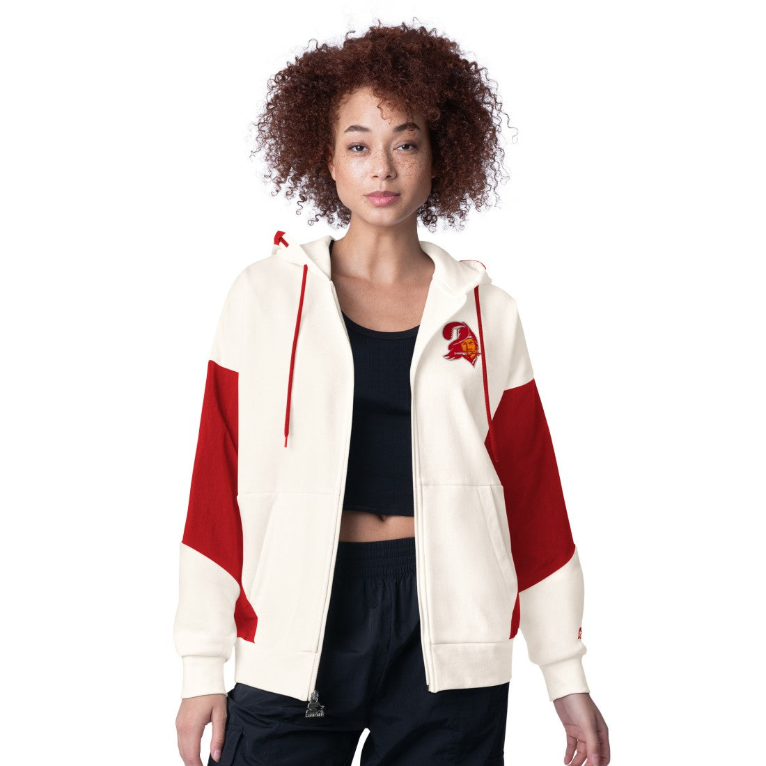 Tampa Bay Buccaneers Starter Women's Scrimmage Full-Zip Hoodie - White online
