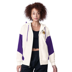 Minnesota Vikings Starter Women's Scrimmage Full-Zip Hoodie - White cheap