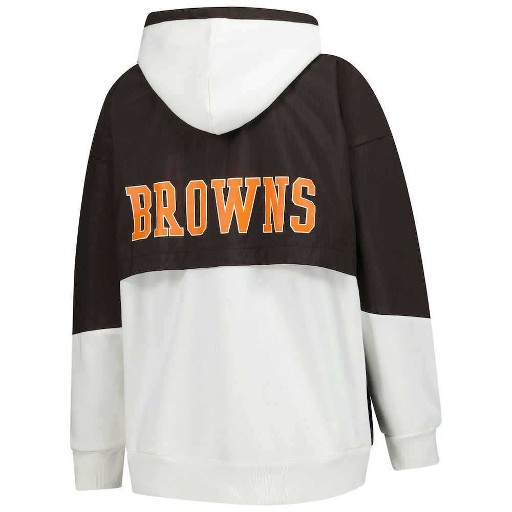 Cleveland Browns Starter Women's Scrimmage Full-Zip Hoodie - White outlet