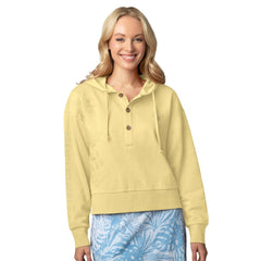 New Orleans Saints Margaritaville Women's Island Dream Solid Pullover Hoodie - Yellow discount