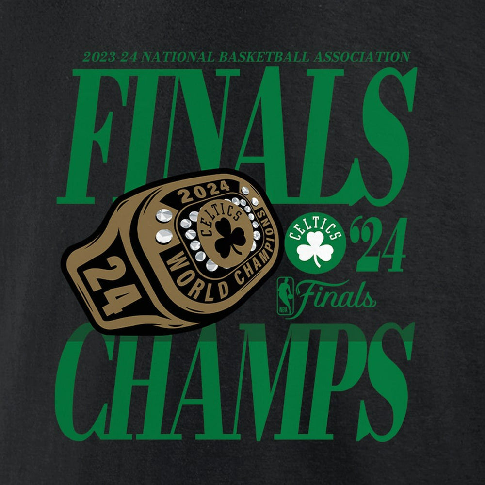 Boston Celtics 2024 NBA Finals Champions Ball Screen Ring T-Shirt - Black on sale