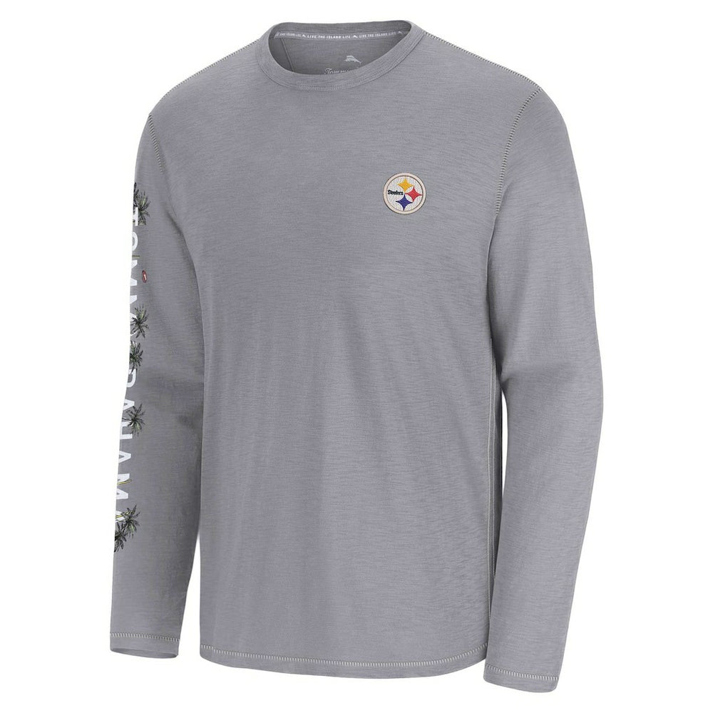 Pittsburgh Steelers Oasis Endzone Lux Long Sleeve T-Shirt - Gray online