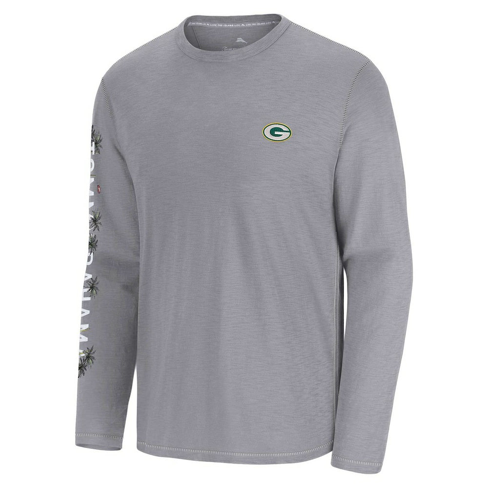 Green Bay Packers Oasis Endzone Lux Long Sleeve T-Shirt - Gray sale
