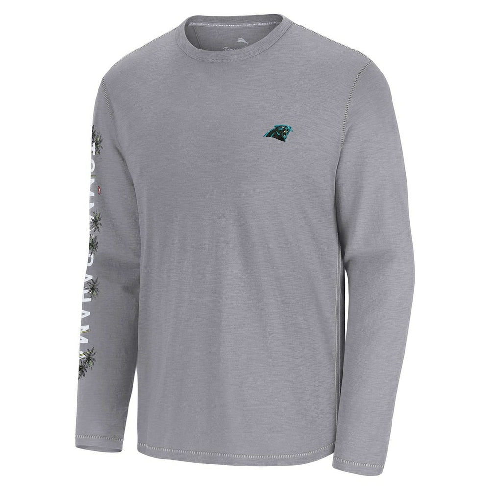 Carolina Panthers Oasis Endzone Lux Long Sleeve T-Shirt - Gray outlet