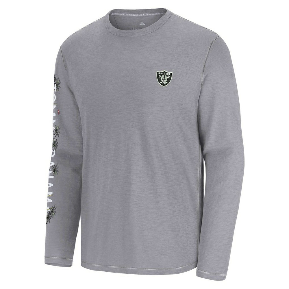 Las Vegas Raiders Oasis Endzone Lux Long Sleeve T-Shirt - Gray sale