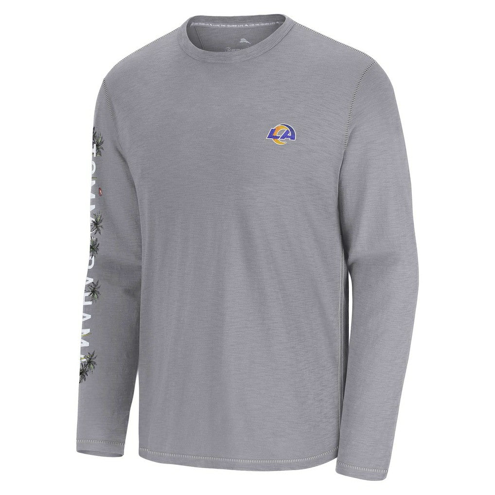 Los Angeles Rams Oasis Endzone Lux Long Sleeve T-Shirt - Gray online