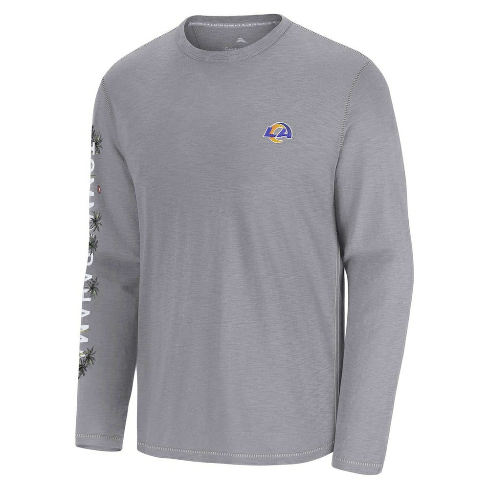 Los Angeles Rams Oasis Endzone Lux Long Sleeve T-Shirt - Gray online
