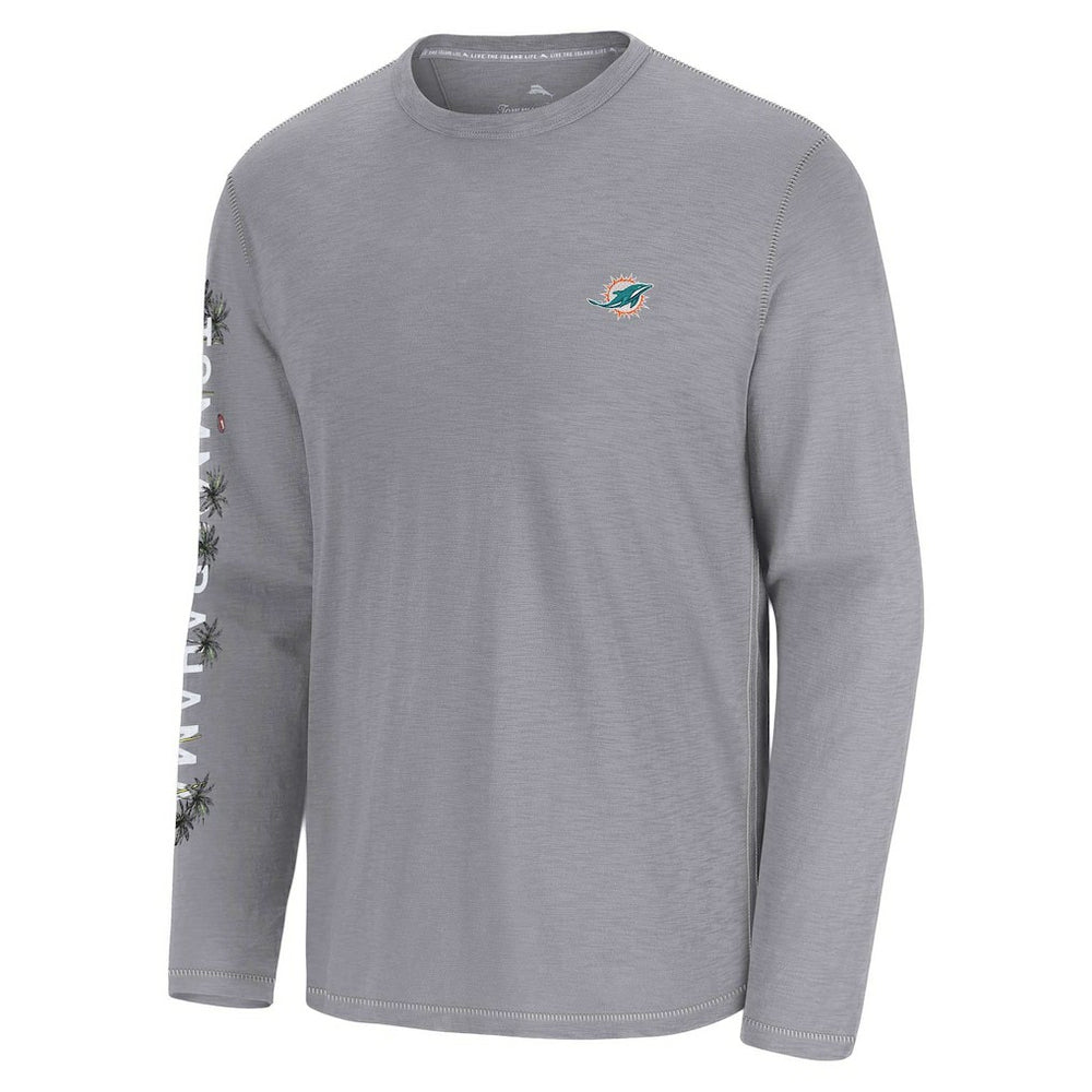 Miami Dolphins Oasis Endzone Lux Long Sleeve T-Shirt - Gray outlet