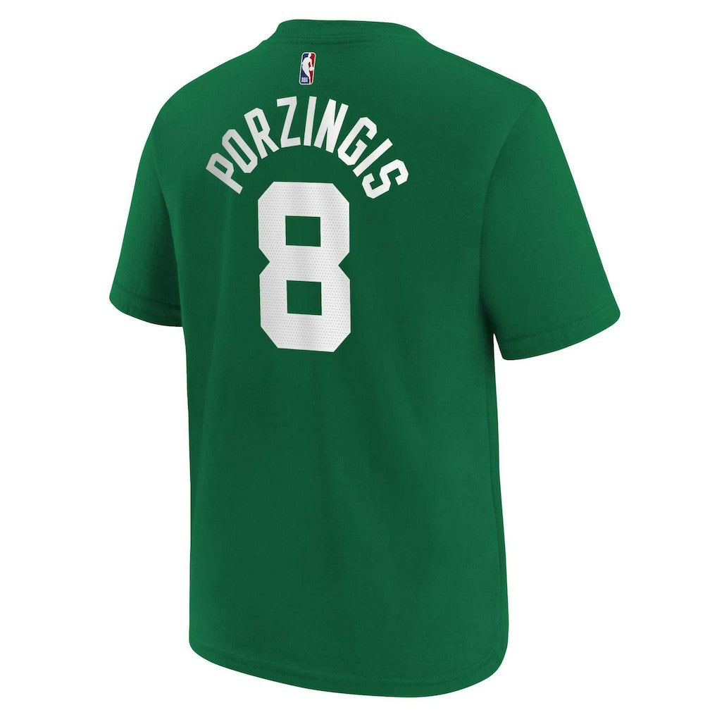 Kristaps Porzingis Boston Celtics Youth Icon Name & Number T-Shirt - Kelly Green shop
