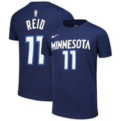 Naz Reid Minnesota Timberwolves Youth Icon Edition Name & Number T-Shirt - Navy sale