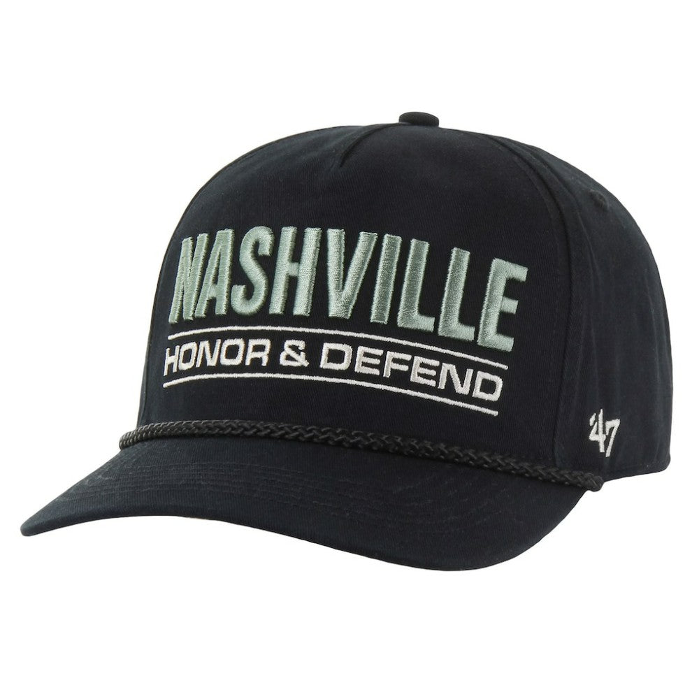 Nashville Predators '47 OHT Military Appreciation Homeland Honor and Defend Hitch Adjustable Hat - Black Hats