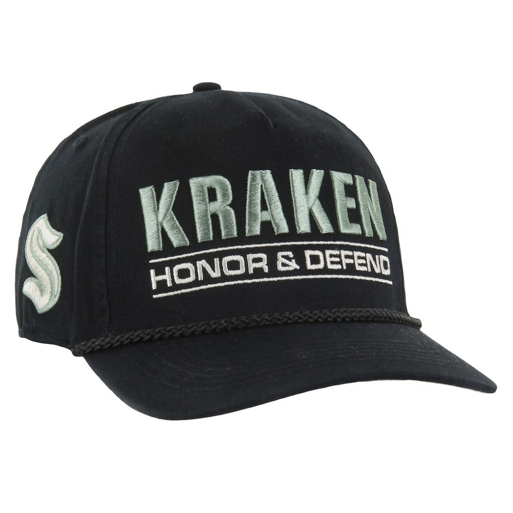 Seattle Kraken '47 OHT Military Appreciation Homeland Honor and Defend Hitch Adjustable Hat - Black Hats