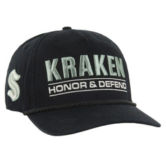 Seattle Kraken '47 OHT Military Appreciation Homeland Honor and Defend Hitch Adjustable Hat - Black Hats