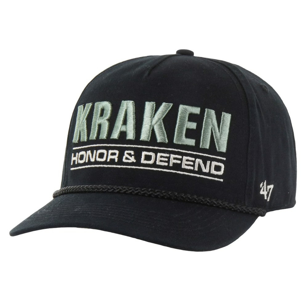 Seattle Kraken '47 OHT Military Appreciation Homeland Honor and Defend Hitch Adjustable Hat - Black Hats