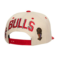 Chicago Bulls 6x NBA Champions Soul Legacy Defined Snapback Hat - Cream/Red discount