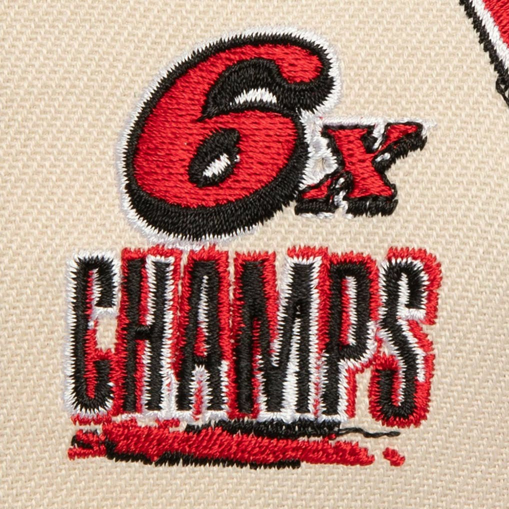 Chicago Bulls 6x NBA Champions Soul Legacy Defined Snapback Hat - Cream/Red discount