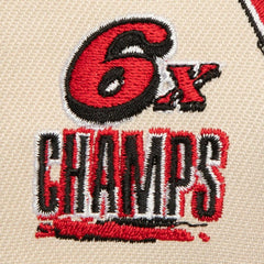 Chicago Bulls 6x NBA Champions Soul Legacy Defined Snapback Hat - Cream/Red discount