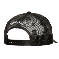 Philadelphia 76ers Monogram Allover Logo Mesh Trucker Adjustable Hat - Black outlet