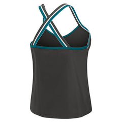 Jacksonville Jaguars WEAR by Erin Andrews Women's Cross Strap Tri-Blend Tank Top - Black online