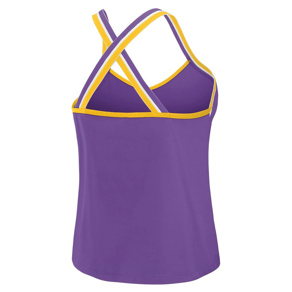 Minnesota Vikings WEAR by Erin Andrews Women's Cross Strap Tri-Blend Tank Top - Purple sale