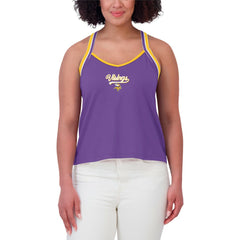 Minnesota Vikings WEAR by Erin Andrews Women's Cross Strap Tri-Blend Tank Top - Purple sale
