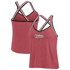 Arizona Cardinals WEAR by Erin Andrews Women's Cross Strap Tri-Blend Tank Top - Cardinal outlet