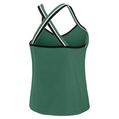 New York Jets WEAR by Erin Andrews Women's Cross Strap Tri-Blend Tank Top - Green outlet